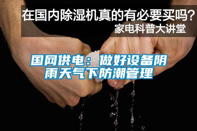 國網供電：做好設備陰雨天氣下防潮管理
