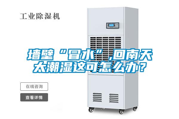 牆壁“冒水”,回南天太潮濕這可怎麽辦？