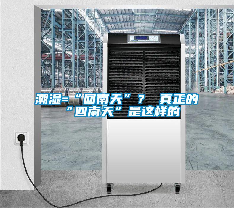 潮濕=“回南天”？ 真正的“回南天”是這樣的