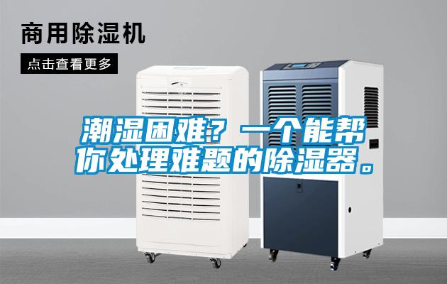 潮濕困難？一個能幫你處理難題的除濕器。