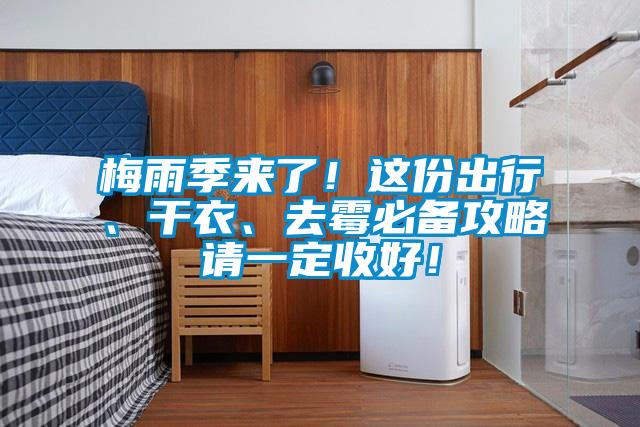 梅雨季來了！這份出行、幹衣、去黴必備攻略請一定收好！