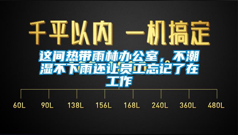這間熱帶雨林辦公室，不潮濕不下雨還讓員工忘記了在工作