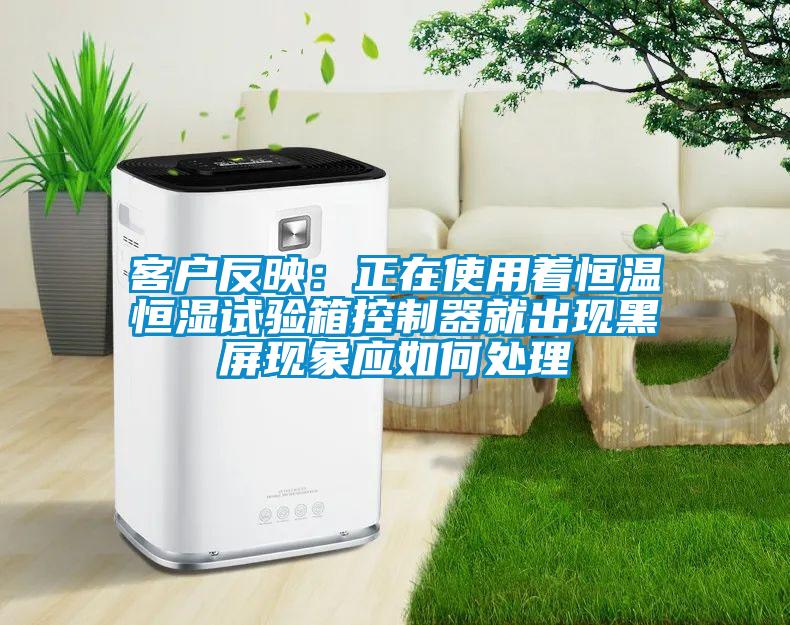 客戶反映：正在使用著恒溫恒濕試驗箱控製器就出現黑屏現象應如何處理