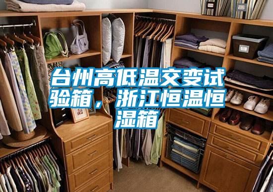 台州高低溫交變試驗箱，浙江恒溫恒濕箱