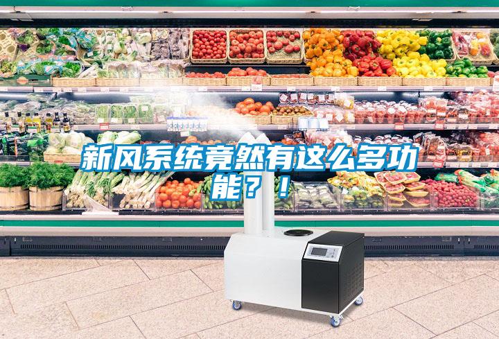 新風係統竟然有這麽多功能？！