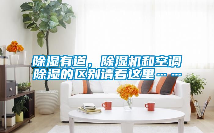 除濕有道，草莓视频下载网址和空調除濕的區別請看這裏……