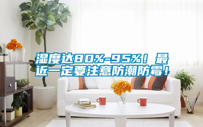 濕度達80%-95%！最近一定要注意防潮防黴！